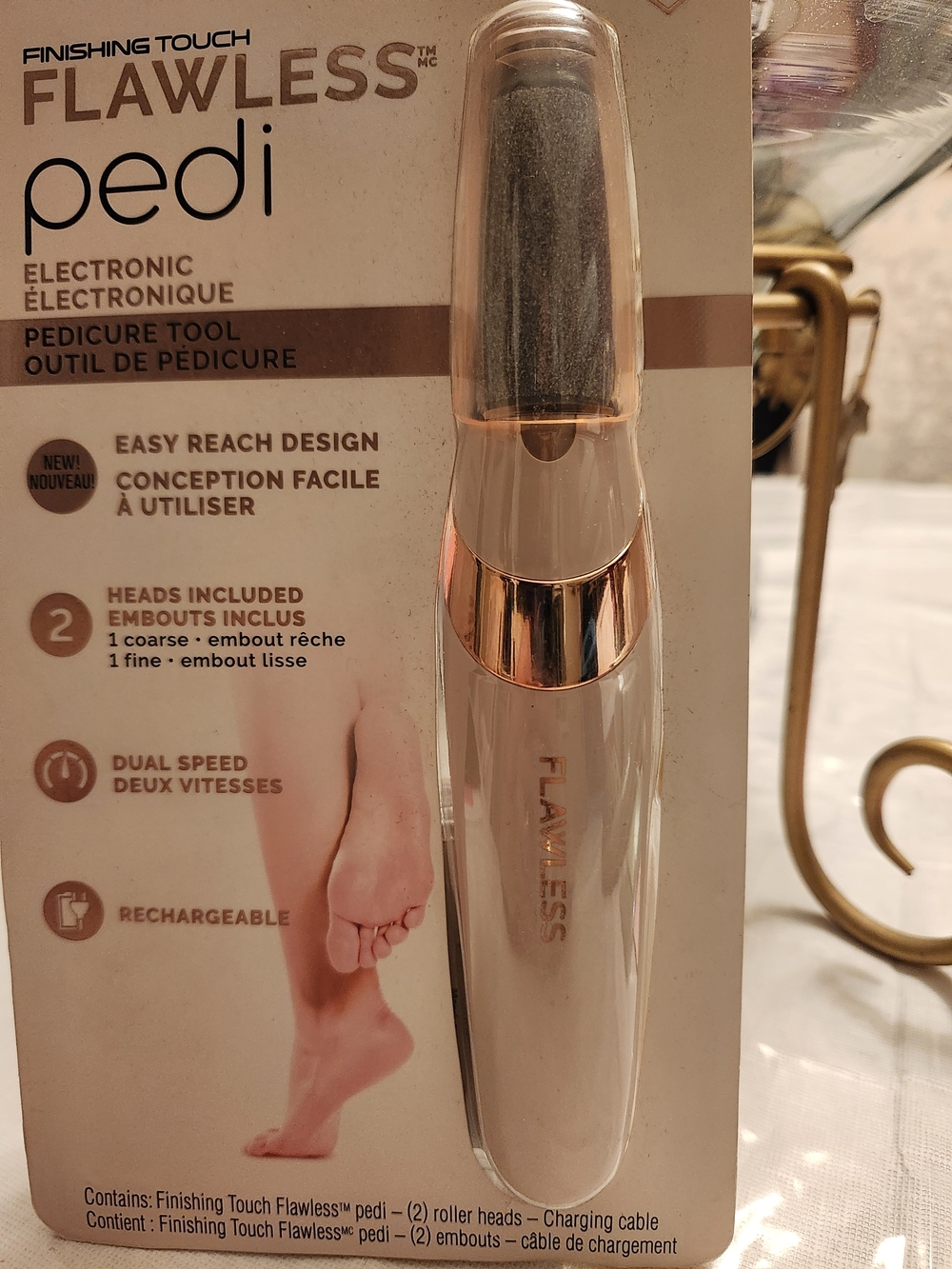 Finishing Touch Flawless Pedi Electronic Pedicure Tool NWT